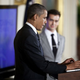 President Obama and Twitter co-founder and Executive Chairman Jack Dorsey(Brendan Smialowski/Getty Images)